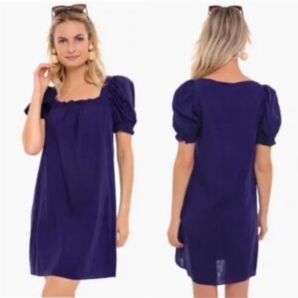 Pomander Place bright navy Blue Mini Dress medium